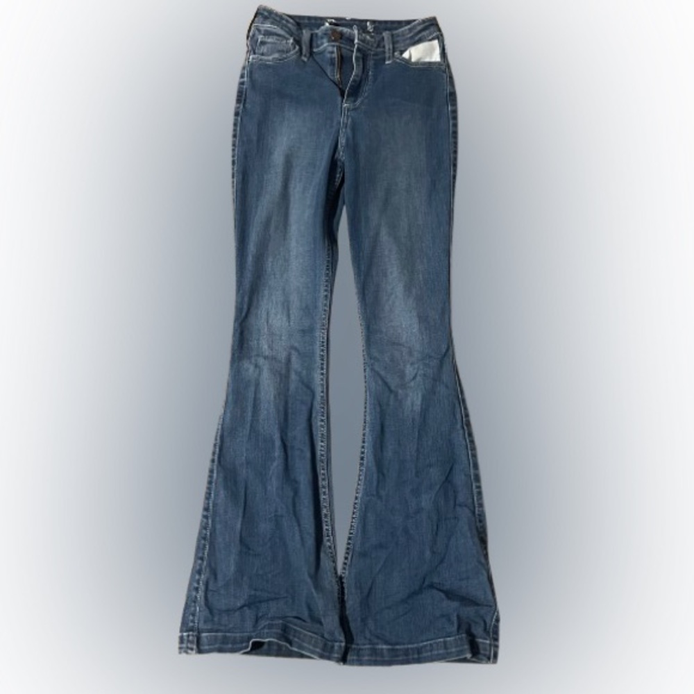 Hollister Women's Blue Flared Jeans